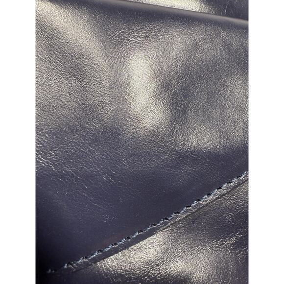 PATRICIA NASH Kirby leather front pocket vintage large crossbody NAVY EUC - Picture 12 of 14